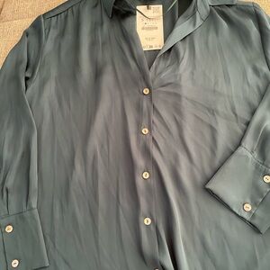 Zara Women's Teal Blouse
